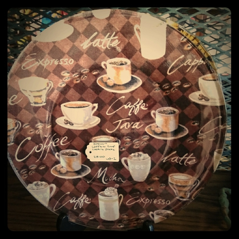 Coffee decorative plate